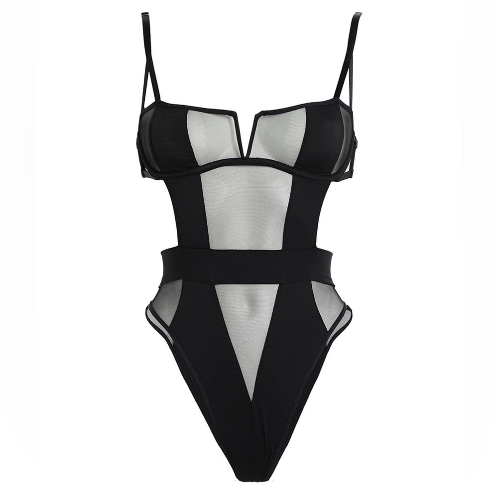 Bluebella Italian mesh panels bodysuit. Celeb style